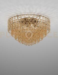 Minigiogali lampadario a soffitto 80 cristallo ambra montatura bron
