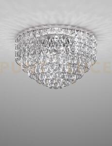 Minigiogali lampadario a soffitto 80 cristallo argento montatura cr
