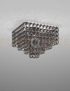 Minigiogali lampadario a soffitto 65q cristallo nickel nero montatu