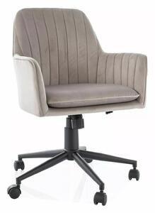 Sedia da ufficio Q-886 Velvet beige scuro – 58x44x83 cm