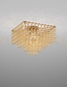 Minigiogali lampadario a soffitto 65q cristallo ambra montatura bro