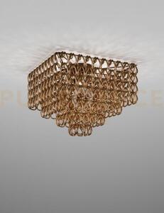 Minigiogali lampadario a soffitto 65q cristallo oro montatura bronz