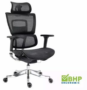 Sedia da ufficio Winner Lux ergonomica nera – 64x51x114 cm