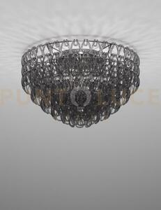 Minigiogali lampadario a soffitto 80 cristallo fume' montatura crom