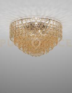 Minigiogali lampadario a soffitto 80 cristallo ambra montatura crom