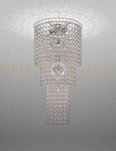 Minigiogali lampadario a soffitto ca3 cristallo argento montatura c