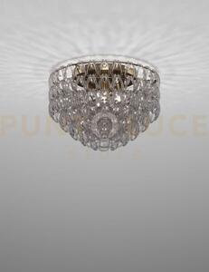Minigiogali lampadario a soffitto 60 cristallo fume' montatura bron