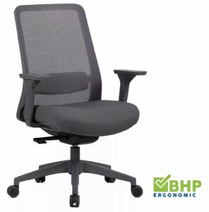 Sedia da ufficio ergonomica Q-718 grigia – 62x48x108 cm