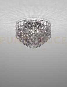 Minigiogali lampadario a soffitto 60 cristallo fume' montatura crom