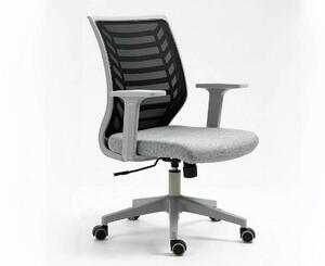 Sedia da ufficio Q-320 grigia e nera – 60x48x93 cm