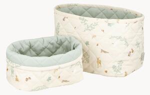 Set di 2 cestini portaoggetti in cotone Woodland