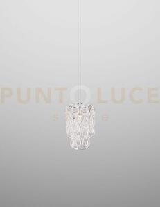 Minigiogali sospensione 25 bianco montatura cromo lucido 1 luce att