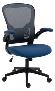 Sedia da ufficio Q-333 blu e grigia – 65x47x100 cm