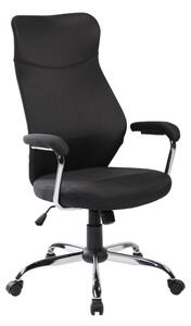 Sedia da ufficio Q-319 in tessuto nero – 64×52×112 cm