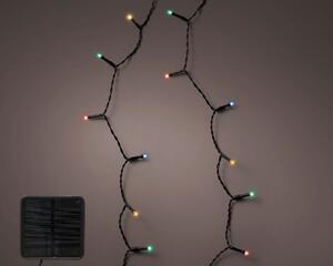 Ghirlanda luminosa a LED solare, 9 m, nera, 8 effetti scintillanti, 120 LED colorati