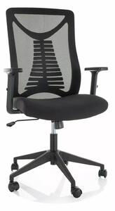 Sedia da ufficio Q-330R nera – 62x48x103 cm