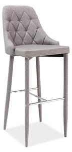 Sgabello da bar Trix H-1 grigio – 46×42×109 cm