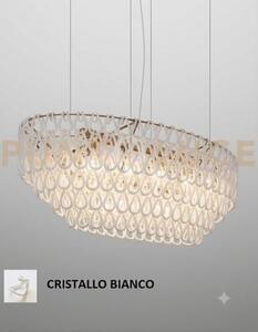 Minigiogali sospensione ov1 bianco montatura bronzo opaco 1 luce at