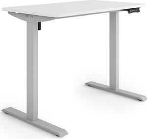 ESMART Germany ETX-121GW 100 x 60 cm Bianco Scrivania ergonomica sit-stand Regolabile elettricamente in altezza in modo continuo 73,5 - 123,5 cm 3x memoria Promemoria attività Avvio/arresto graduale Montaggio rapido