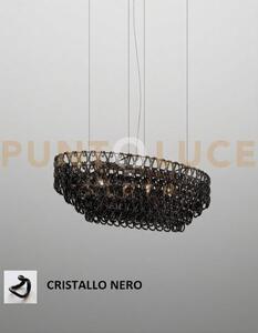 Minigiogali sospensione ov1 nero montatura bronzo opaco 1 luce atta