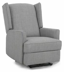 Poltrona reclinabile Uranos in tessuto grigio – 75x93x104 cm
