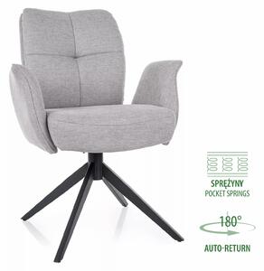 Sedia Wing Brego grigio chiaro – 66x45x90 cm