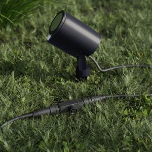 STEINEL Faretto LED Garden C, antracite, picchetto da terra, IP65, RBWW dimmerabile, Nero, Alluminio, Moderno