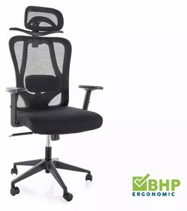 Sedia da ufficio Q-080 ergonomica nera – 67x50x125 cm