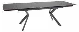 Tavolo Norton allungabile in ceramica nero opaco – 160/240x90x75 cm