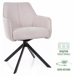 Sedia Notti Brego in tessuto beige – 55x45x83 cm