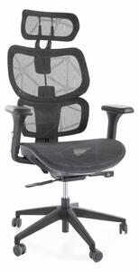 Sedia da ufficio Devon in rete nera – 68x50x119 cm