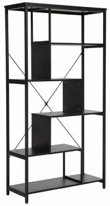Libreria Net A in legno laminato e metallo – 85x35x163 cm