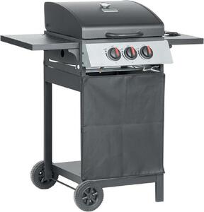 Barbecue a gas RIBEYE con 2 bruciatori principali più bruciatore laterale | acciaio inox