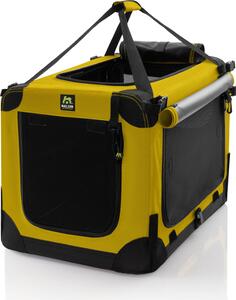 Maelson Soft Kennel Giallo Zafferano, 82 cm - trasportino pieghevole per cani