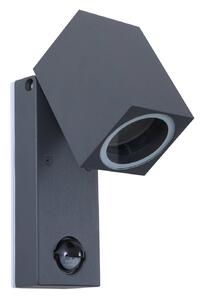 Lindby applique Othil, sensore, antracite, metallo, IP44