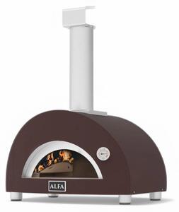 Forno a legna portatile in acciaio da 1 pizza con pirometro 73x55xH105 cm Nano