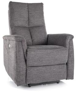 Poltrona reclinabile Neptun Brego elettrica – grigio