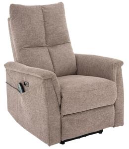 Poltrona relax elettrica Neptun M Brego in tessuto beige