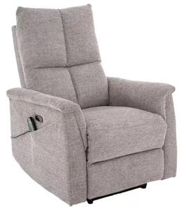 Poltrona relax elettrica Neptun M Brego in tessuto grigio