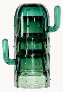 Set di 4 bicchieri in vetro soffiato Stack-a-Cactus