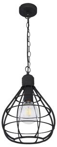 Lampada a sospensione LED RGB, con struttura in metallo a griglia, diametro 25 cm