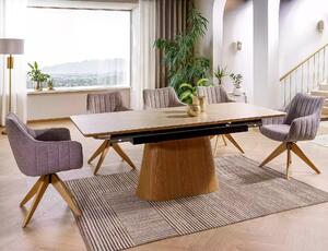 Tavolo Monaco allungabile in ceramica travertino beige opaco – 160/200x90 cm