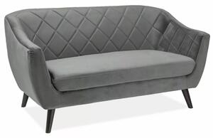 Divano Molly 2 Velvet in velluto grigio – 2 posti