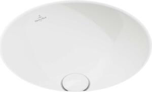 Villeroy & Boch Loop&Friends - Lavabo da incasso, diametro 380 mm, senza sfioratore, CeramicPlus, bianco alpino 4A5201R1