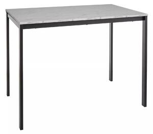Tavolo Mario effetto marmo bianco – 100x60x75 cm