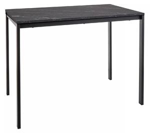 Tavolo Mario effetto marmo nero – 100x60x75 cm