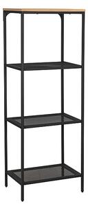 Libreria Lex B in metallo e rovere – 50x36x136 cm