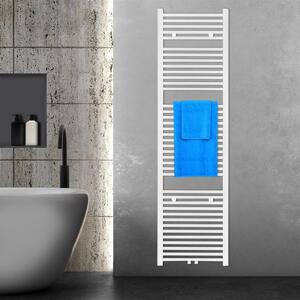 VILSTEIN radiatore da bagno, radiatore da bagno, radiatore per asciugamani attacco laterale e attacco centrale, radiatore a pannello, radiatore da bagno piatto, radiatore da bagno portasciugamani, bianco, 814W, 180x50 cm