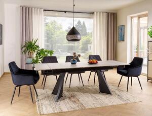 Tavolo allungabile Laconi in ceramica bianco opaco – 160/220x90x75 cm