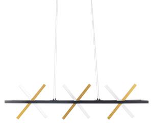 Lampada a sospensione a LED, metallo, oro, L 100 cm
